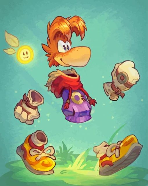 Rayman Game Character Diamond Painting