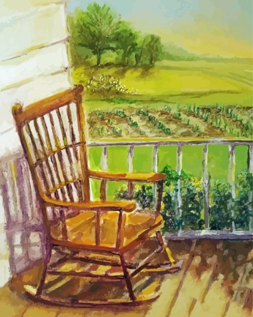 Rocking Chair Art Diamond Painting