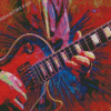 Abstract Playing Electric Guitars Art Diamond Painting