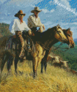 Aesthetic Cowboys And Horses Diamond Painting