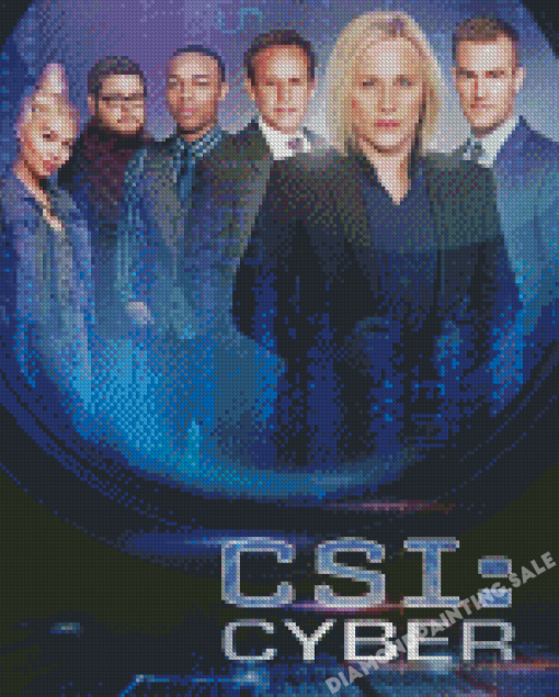 CSI Cyber Serie Poster Diamond Painting