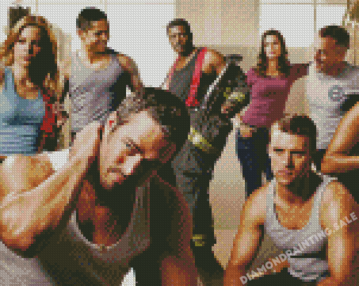 Chicago Fire Serie Characters Poster Diamond Painting