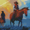 Cowboys And Horses Art Diamond Painting