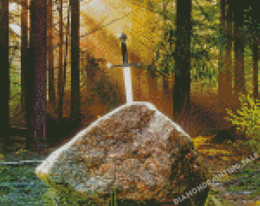 Excalibur In Stone Diamond Painting