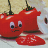 Ketchup Sad Tomatoes Diamond Painting