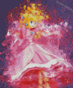 Princess Peach Art Diamond Painting