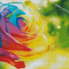 Rainbow Colorful Rose Flower Diamond Painting