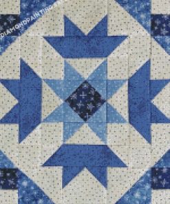 Blue And White Quilt Block Diamond Painting