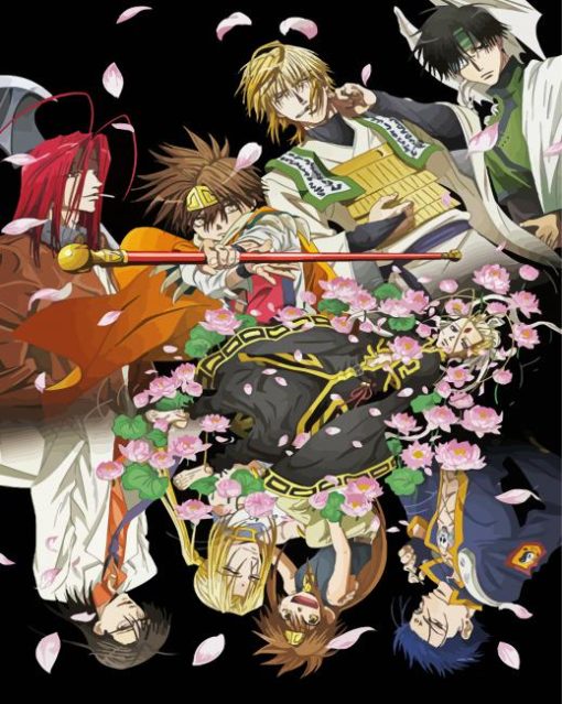 Saiyuki Manga Characters Diamond Painting