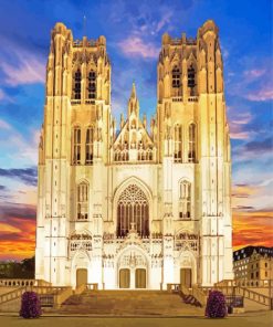St Michael And St Gudula Cathedral Bruxelles Diamond Painting