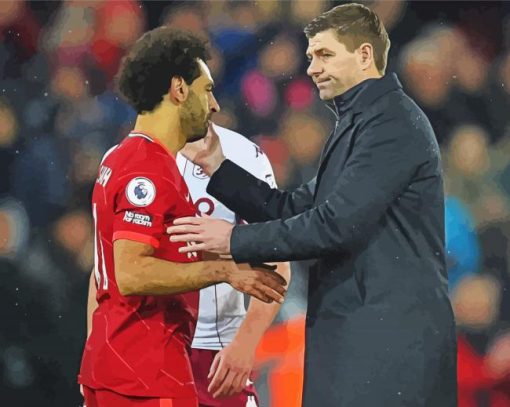 Steven Gerrard And Mohamed Salah Diamond Painting