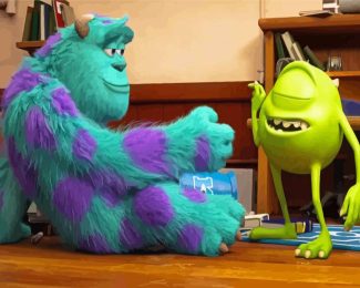Sulley And Mike Cartoon Diamond Painting