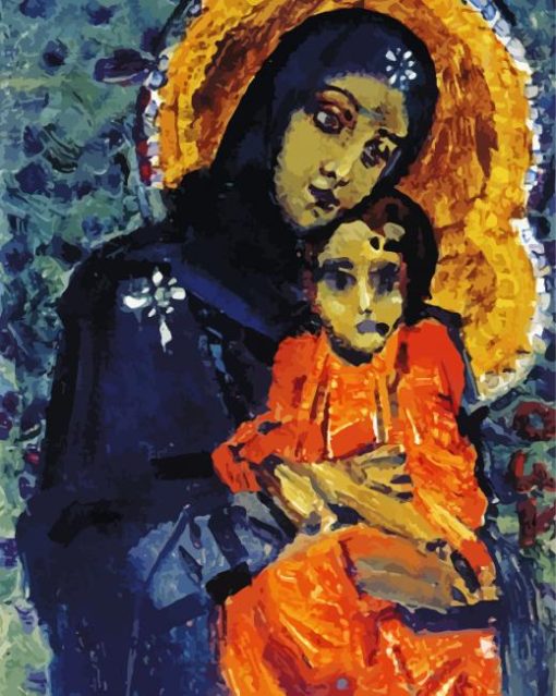 Virgin And Child Vrubel Art Diamond Painting
