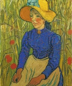 Young Peasant Woman With Straw Hat Diamond Painting