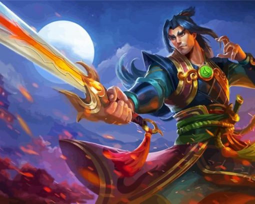 Zhin Paladin Diamond Painting