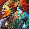 Aesthetic Happy Women Art Diamond Painting