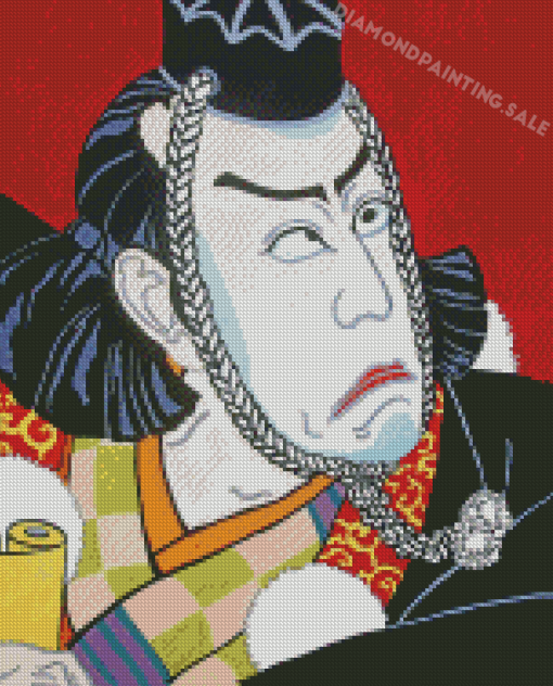 Aesthetic Japanese Kabuki Art Diamond Painting