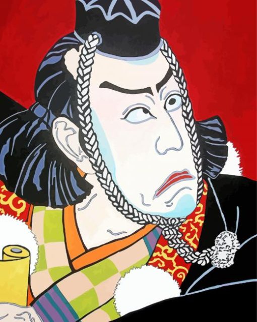 Aesthetic Japanese Kabuki Art Diamond Painting