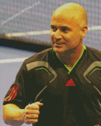 Andre Agassi Diamond Painting