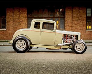 Beige 32 Ford Coupe Diamond Painting