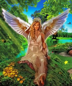 Blondy Ariel Angel Diamond Painting