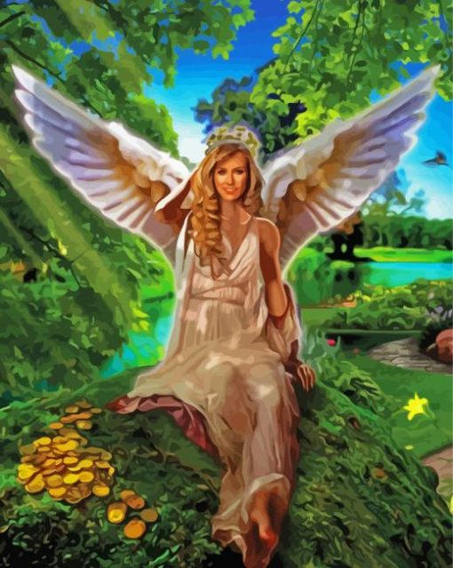 Blondy Ariel Angel Diamond Painting