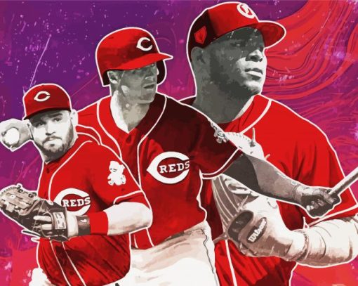 Cincinnati Reds Baseball Diamond Painting