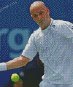 Cool Tennis Player Andre Kirk Agassi Diamond Painting