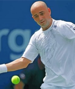 Cool Tennis Player Andre Kirk Agassi Diamond Painting