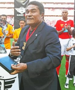 Eusebio Da Silva Football Player Diamond Painting