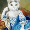 Female Victorian Cat Diamond Painting