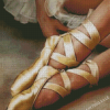 Golden Ballet Shoe Diamond Painting