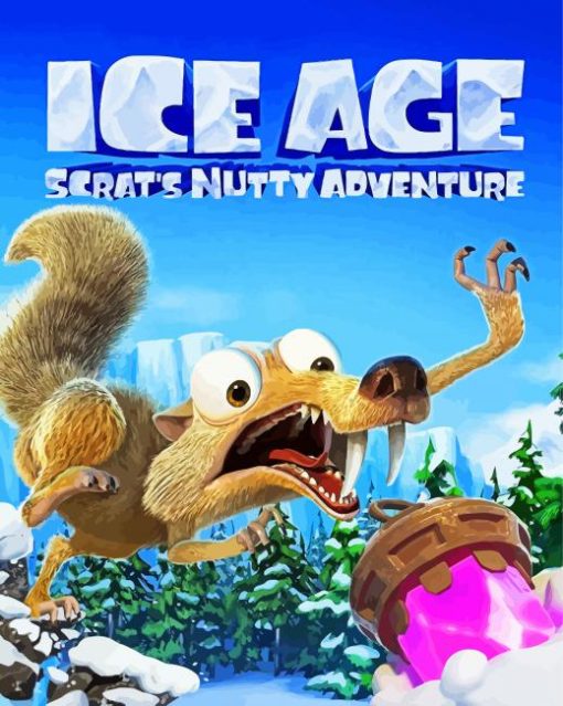 Ice Age Scrats Nutty Adventure Diamond Painting