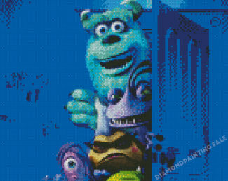 Randall And The Other Monsters Diamond Painting
