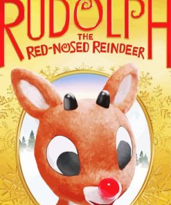 Rudolph The Red Nosed Reindeer Poster Diamond Painting