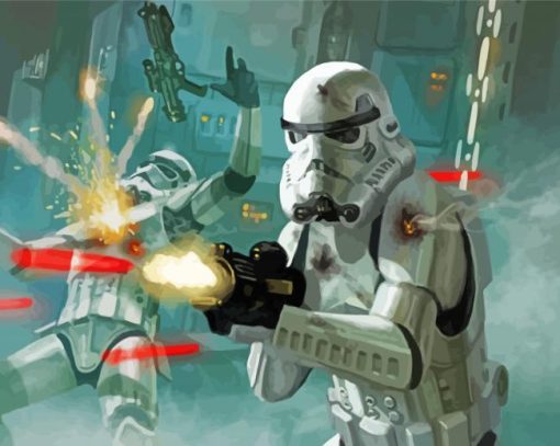 Storm Trooper Fights Diamond Painting
