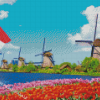 Dutch Windmills Diamond Painting