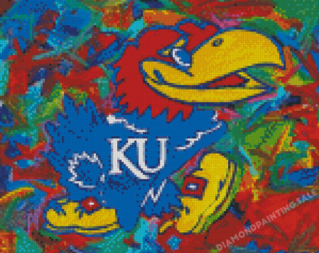 Kansas Basketball Art Diamond Painting