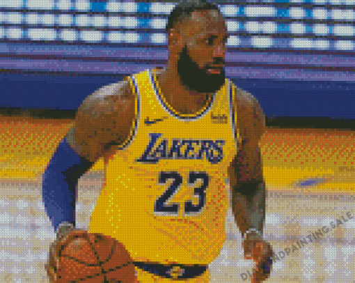 Lebron James Los Angeles Lakers Diamond Painting