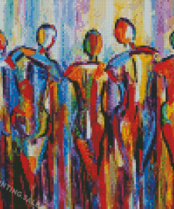 Abstract Colorful People Diamond Painting