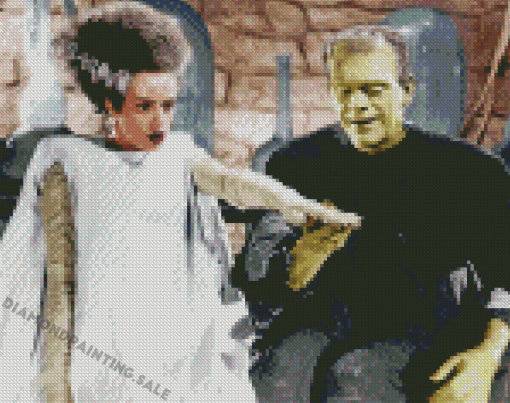 Aesthetic Bride Of Frankenstein Diamond Painting