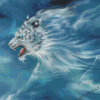Aesthetic Lightning Tiger Art Diamond Painting