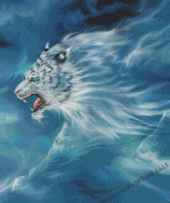Aesthetic Lightning Tiger Art Diamond Painting