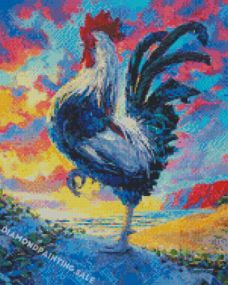 Aesthetic Rooster Art Diamond Painting