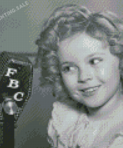 Black And White Shirley Temple Diamond Painting