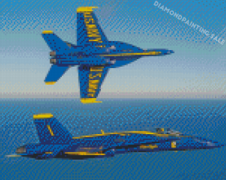 Blue Angels Thunderbird Jets Diamond Painting