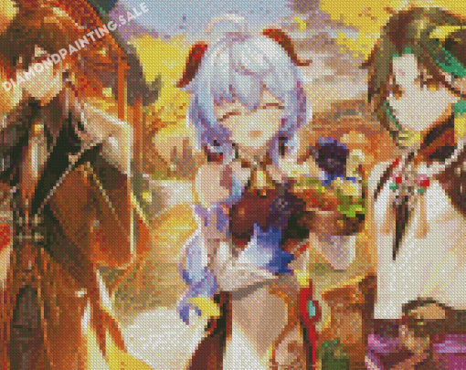 Cute Genshin Impact Characters Diamond Painting