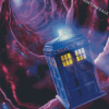 Doctor Who Tardis Art Illustration Diamond Painting