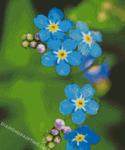 Forget Me Not Diamond Painting