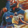 Lebron James Lakers Diamond Painting